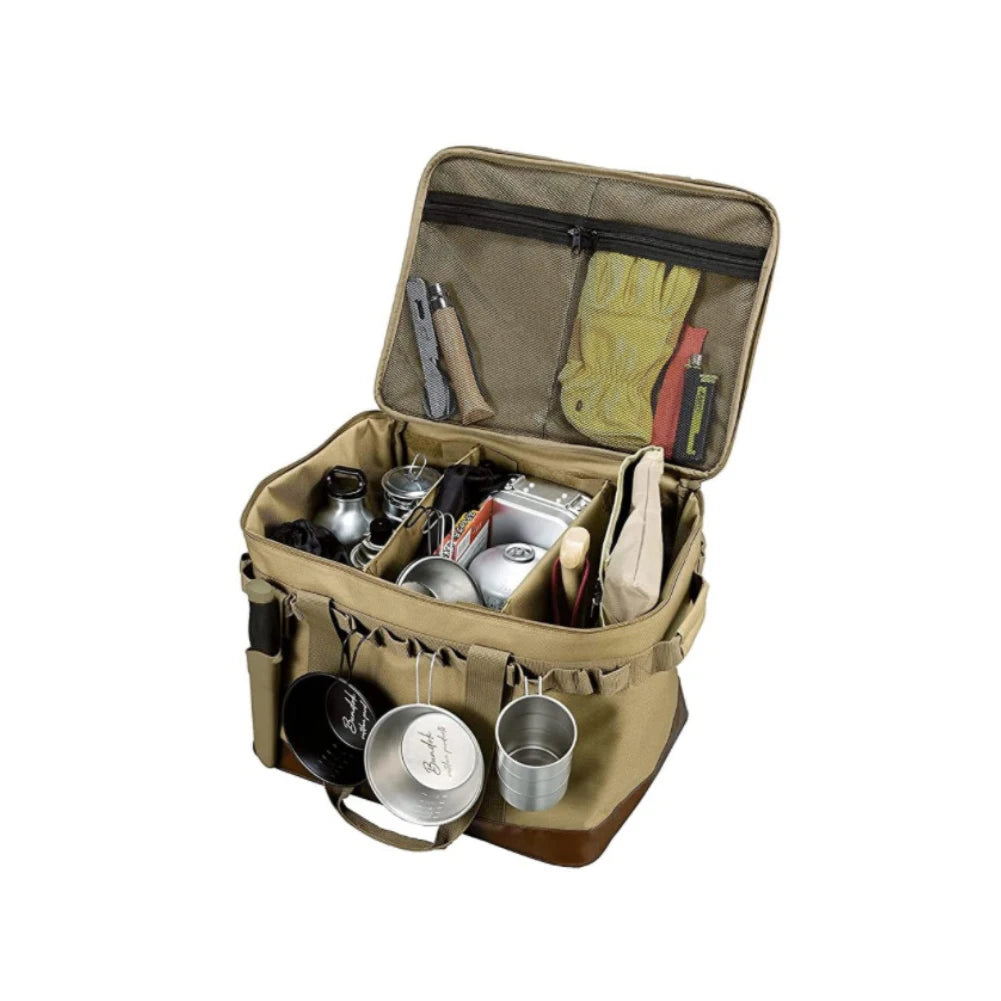 Outdoor Camping Picnic Bag Storage Bag Picnic Hiking Meal Bag Large Storage Lamp Tableware Bag 캠핑가방 캠핑용품 Picnic Camping Supplies